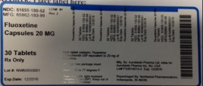 Fluoxetine 51655-100 (Fluoxetine 51655 100)